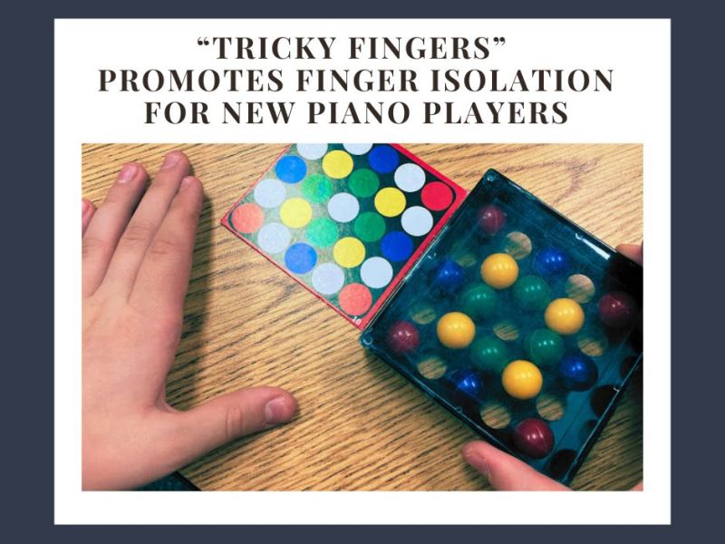 Discovery Toys “Tricky Fingers” Toy Promotes Finger Isolation For Beginner Piano&nbsp;Students