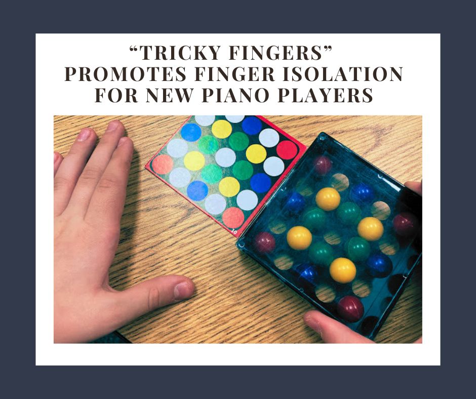 Discovery Toys "Tricky Fingers" Promotes Finger Isolation for Beginner Piano Students