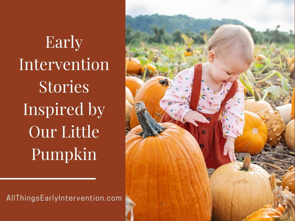 little girl early intervention pumpkin