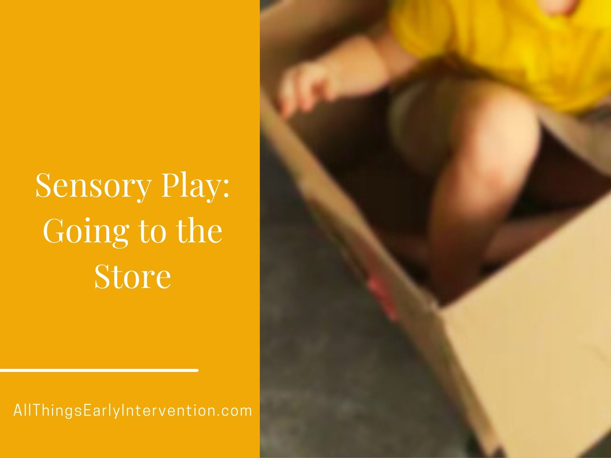 Using A Cardboard Box to Support Sensory Needs On the Go – All Things ...
