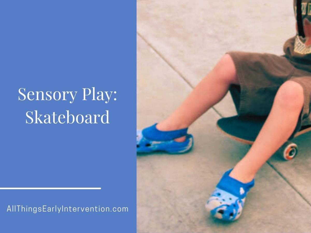 Sensory Play with a Skateboard