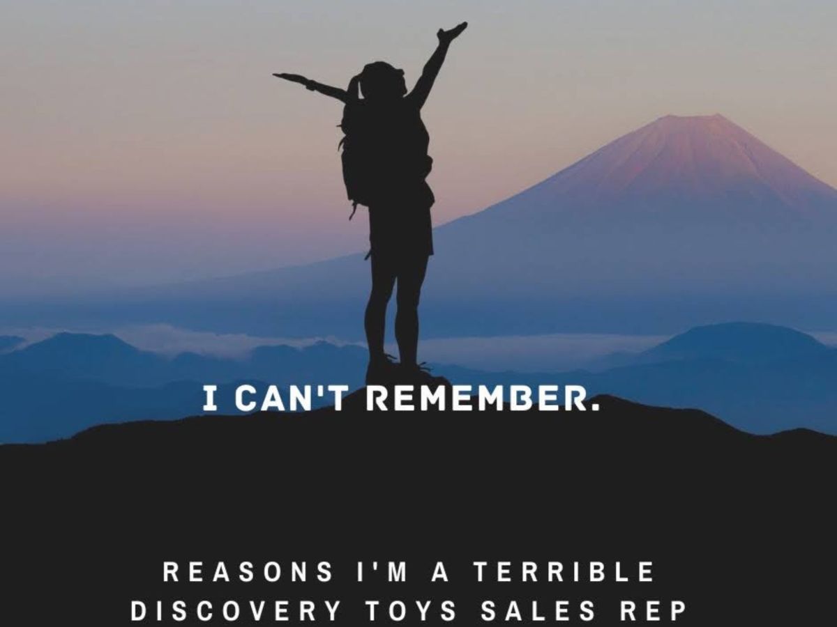 Reasons I'm a Terrible Discovery Toys Sales Rep: I Can't Remember Details