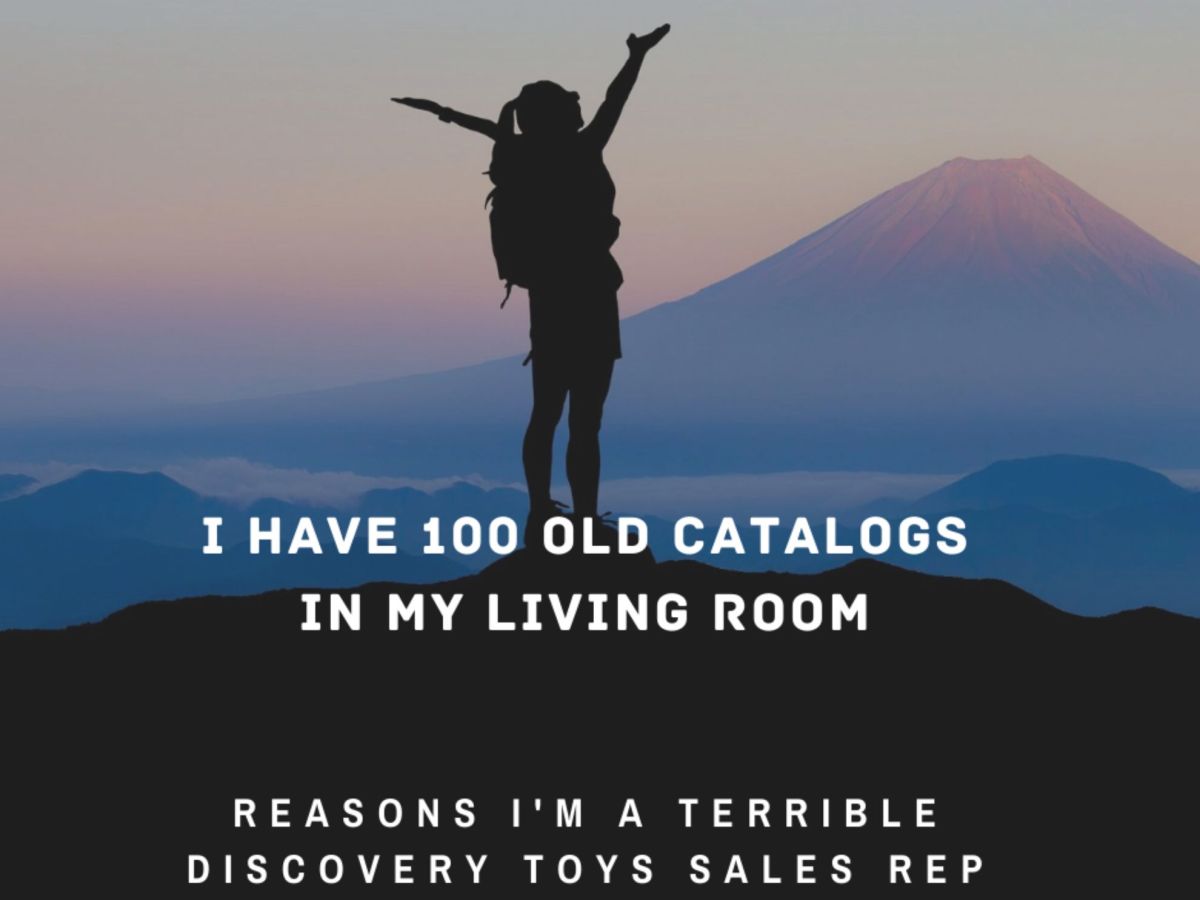 Reasons I Make A Terrible Discovery Toys Salesperson: #7 I have 100 old catalogs in my living&nbsp;room.