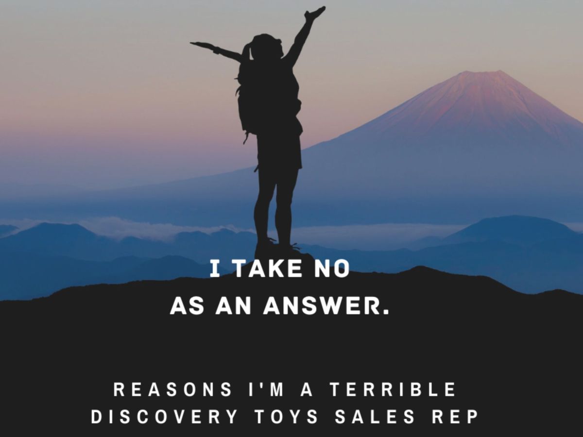 Reasons I'm a Terrible Discovery Toys Sales Rep: I DO Take No for an Answer