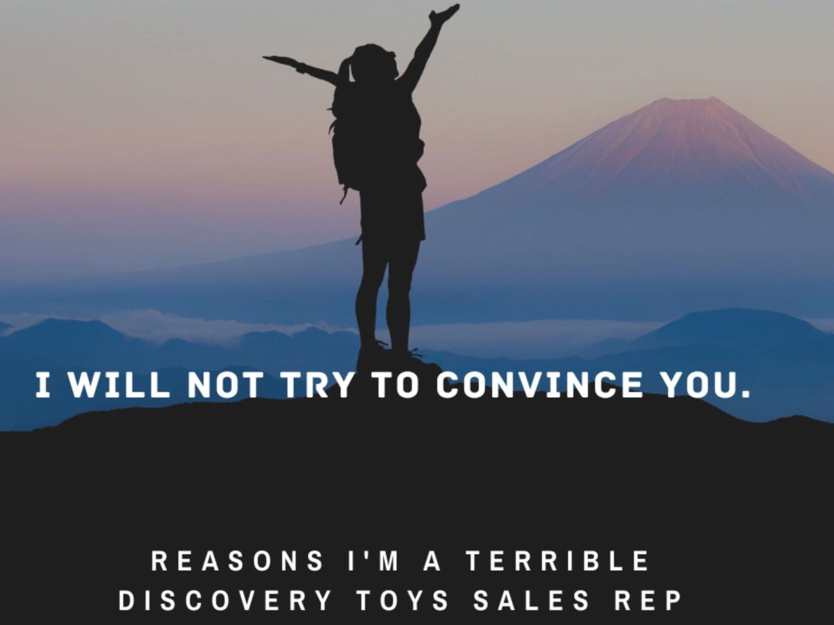 Reasons I'm a Terrible Discovery Toys Sales Rep: I Will Not Try to Convince You