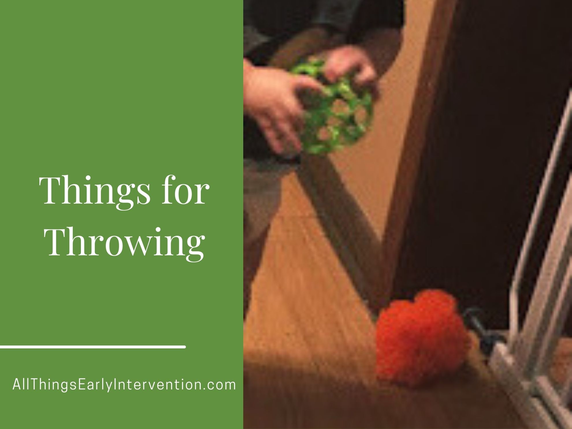 Throw Stuff Throw This, Not That – All Things Early Intervention